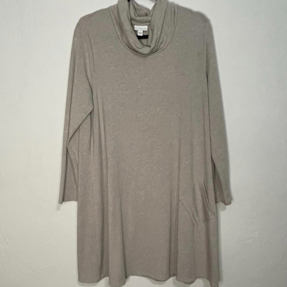 Pure Jill Large Super Soft Light Brown Tan Dress
